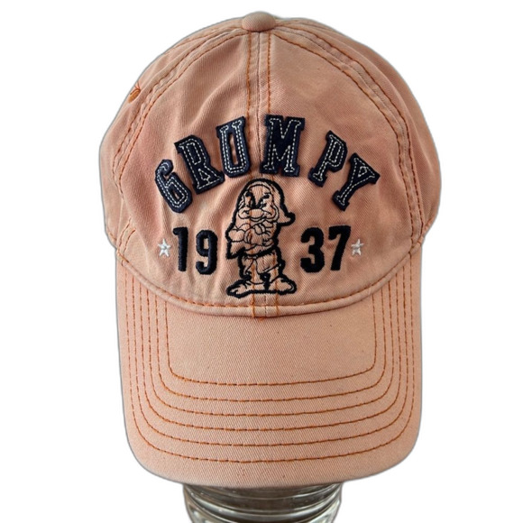 VTG Disney Resort Grumpy 1937 Hat Embroidered Strapback Adjustable Cap Adult - Picture 1 of 7